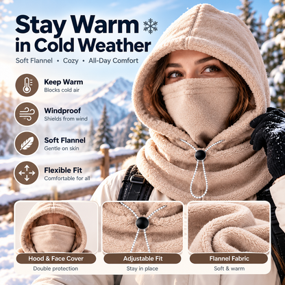 Fleece Face Mask and Hat - Keep Warm in Cold Weather
