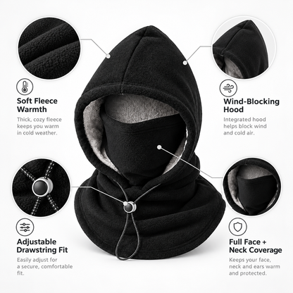 Fleece Face Mask and Hat - Keep Warm in Cold Weather